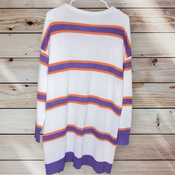 CHARMING CHARLIE Striped Dropped Shoulder Cardigan - Picture 5 of 8